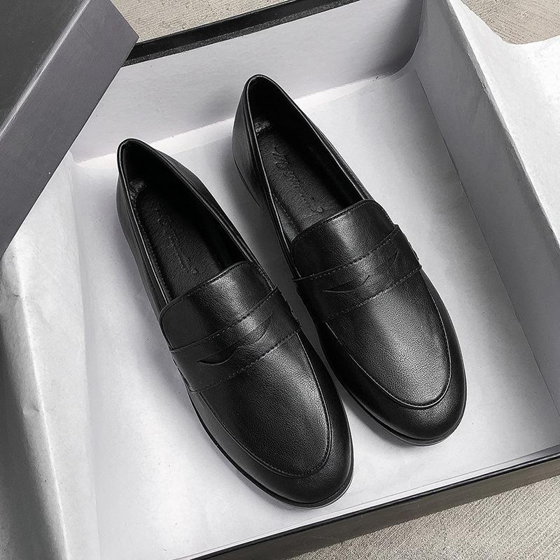 2025 Spring Women's British Style Retro Leather Flats - Plus Size Available