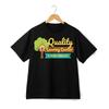 Herren "The Cat Father" Grafik-T-Shirt - Lässiges schwarzes Kurzarm-T-Shirt mit Weiß