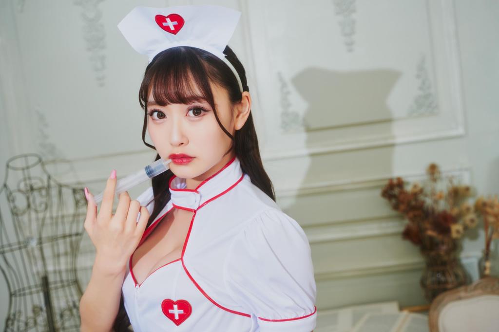 Cosplay GH Zip Up Nurse White M [Clearstone] Women's