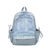 Schoolbag High-value Plaid Burden-reducing Backpack for Boys and Girls, Lightweight and Large-capacity Waterproof Backpack, Small Fresh and Versatile 