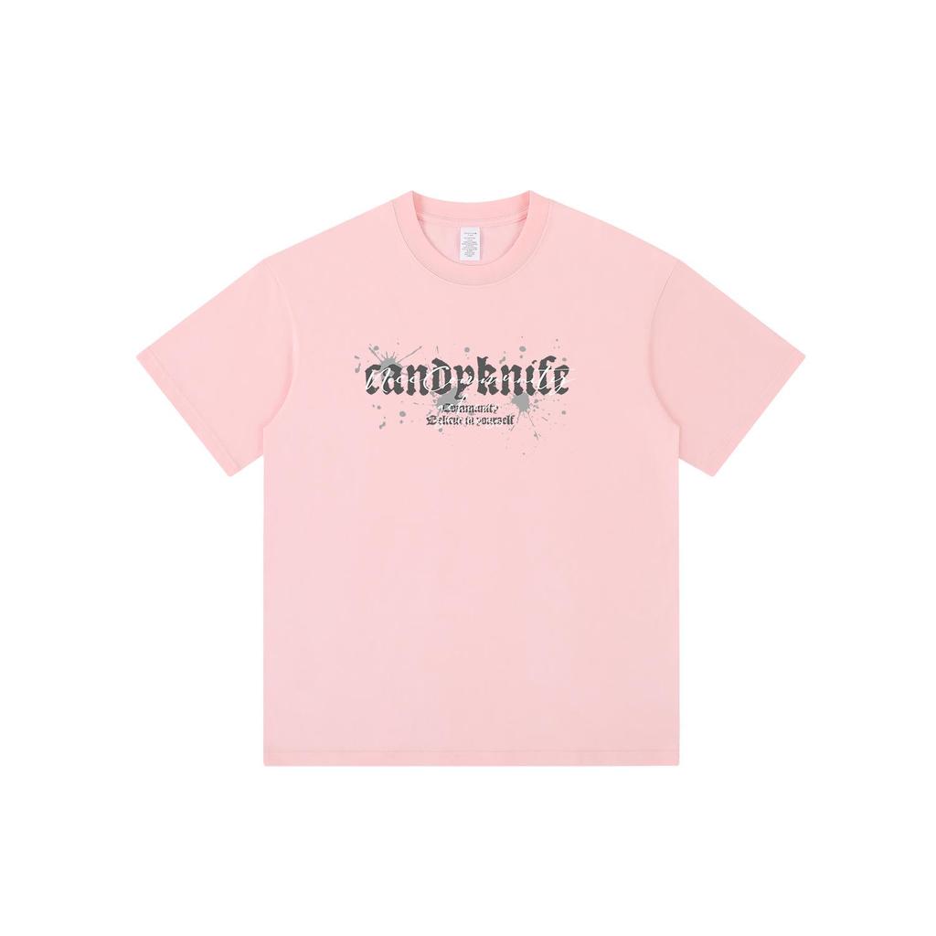 Unisex Oversized Lockerer Schnitt T-Shirt, Kurzarm, Amerikanischer Streetstyle