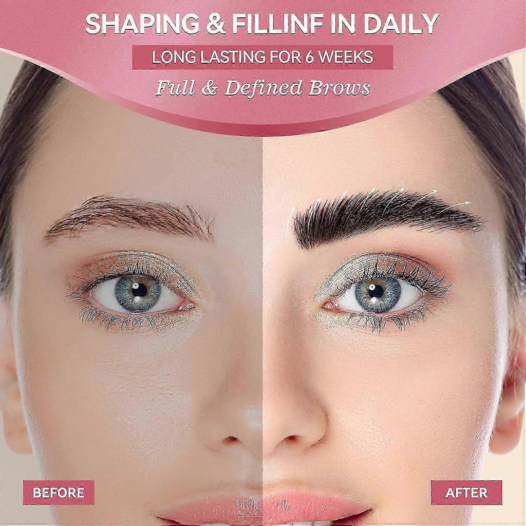 Brow Lamination Kit, 2 In 1 Eyebrow Lamination Kit with Black & Brown Color for Thicker Fuller Brows, Professional DIY Eyebrow Perming Kit