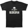 Men's Gluecifer Skull T-Shirt Mens Womens Tees Top  Black
