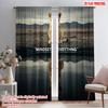 2pcs 2D Flat Printing Window Curtains Lion Cub Reflection Mindset Polyester Without Electricity All Season Party & Holiday Decor