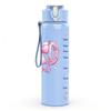 1PC God Is Good Pink Lettering Quote Art 750ml Color Plastic Sports Water Bottle Leakproof Flip Straw Lid Suitable for Sports Office Home Use