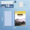Waterproof Diamond Texture Transparent Self-Adhesive Book Cover for Students, 22K/16K/A4 Sizes