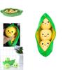 Cute Little Pea Plush Doll Set Soft And Fun Filled Toy Pods For Kids