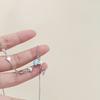 Süße Coole Zirkon Herz Anhänger Halskette Metall Herz Choker Mode Halskette Elegante Schlüsselbein Kette Y2K Schmuck