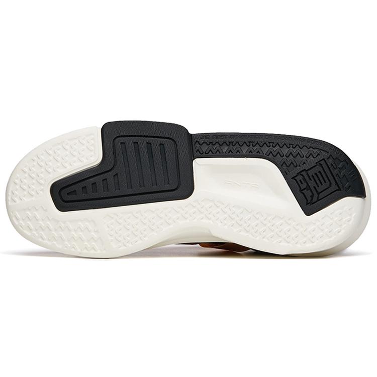 New Anta Bastard 3.0 Anti Slip Wear Resistant Low Top Skateboard Shoes Black White Orange 112218084-2