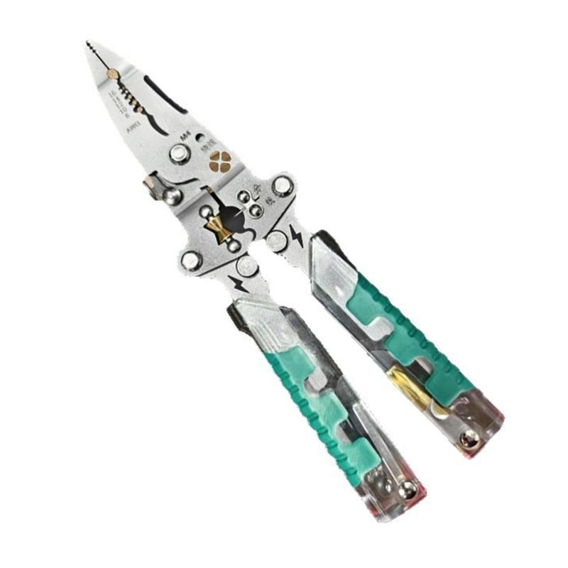 Multifunctional Wire Stripper Decrustation Plier Crimper Cable Stripper Cutter Multifunctional Wire Repair Tool Plier 1