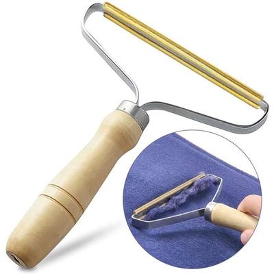 Manuální kartáč proti žmolkům, holicí strojek na žmolky na svetru, protižmolkový fuzz, kartáč proti, odstraňovač žmolků na látku svetr žmolky, barva dřeva