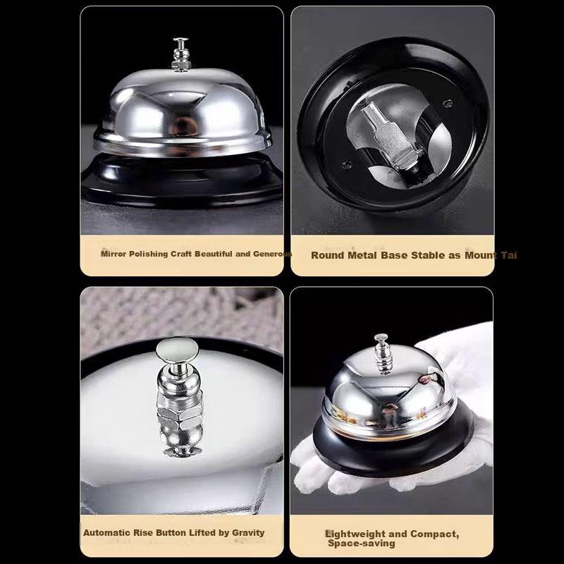 Jingmao Stainless Steel Food Call Bell, Dining Bell, Ringing Device, buzzer for Bar And Pet, Table Bell