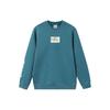 Li Ning Sports Fashion Collection Sweatshirts Men's Turquoise Crew Neck Moderate Regular AWDR945-2