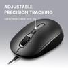 Perixx Wired Mouse with 60cm Black PERIMICE-222CB2 Type-C Connection, Cable,