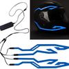 NEW Motorcycle Bike Waterproof LED Cold Light 4-in-1Helmet Strip EL Sticker Warning Lights Motorcycle Night Riding Accessories