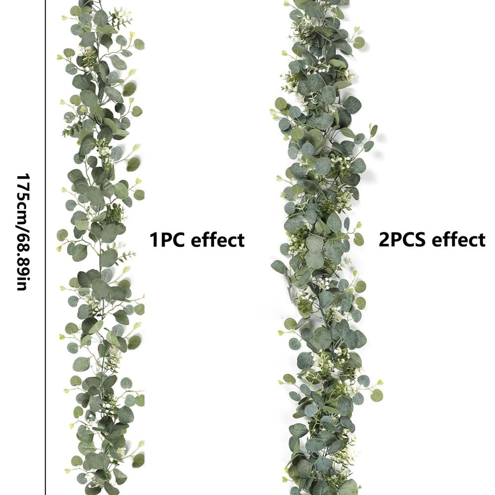 1/5PCS Artificial Plant Greenery Foliage Christmas Accessory Wedding Outdoor Garden Yard Decoration Home Room Table Wall Hanging