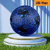 Abstract Blue Zigzag Background Soccer Ball Suitable For Both Training And Competition High Elasticity No 5 Football