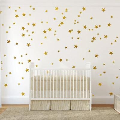 Nordic Style Five-pointed Star Wall Sticker DIY Wall Art Decals for Kids Children Bedroom Nursery Home Decoration Stars Stickers