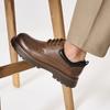 Camel Men's Retro Leather Low-Top Work Shoes