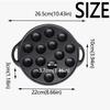 15 Holes Cast Iron Takoyaki Pan Cast Iron DIY Takoyaki Grill Pan Non-Stick Baking Pan Takoyaki Maker Kitchenware Supplies