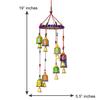 Multicolour Decorative Window Door Wall Hanging Bells Wind Chimes Decorative Showpiece| Diwali Decoration Items for Home Decor