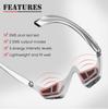 Multifunctional Eye Care Device: Handheld Beauty Massager with Red Light and Essence Application for Home Use.