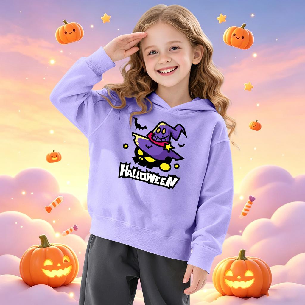 Boys' Printed Hooded Long Sleeve Sweatshirt for Casual Sports and Daily Wear