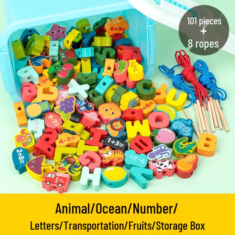 CPC Baby Fine Motor Skills Bead Toy: Toddler Threading & Concentration Blocks