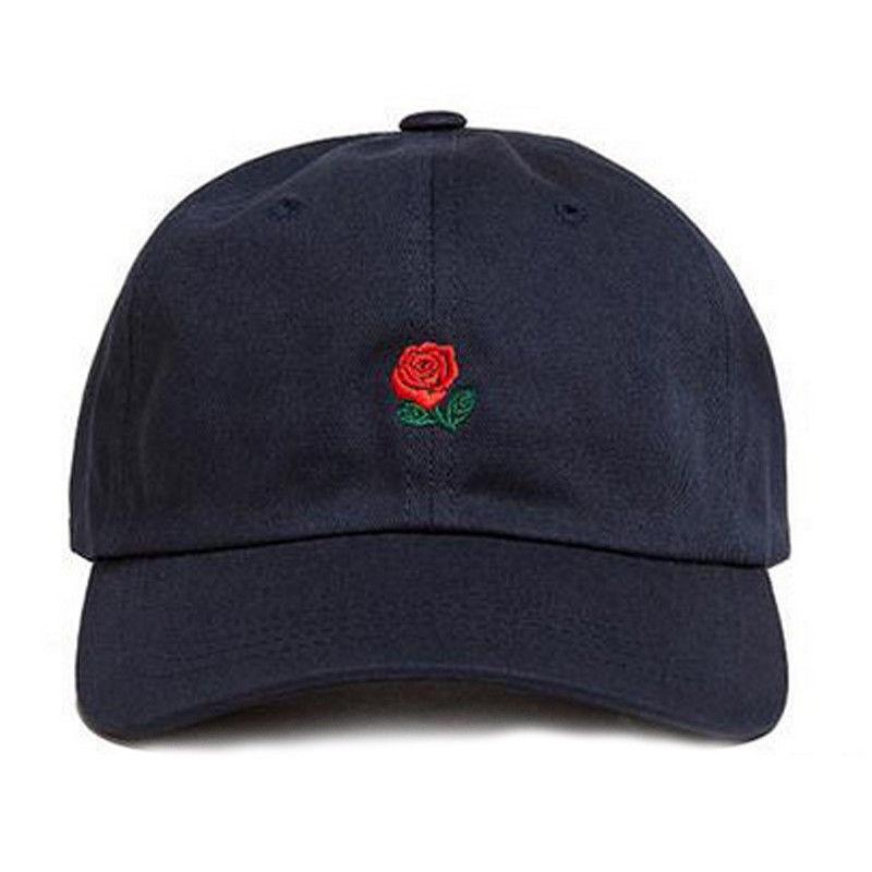 Cappellino da Baseball Snapback Premium Nuovo The Hundreds Dad Hat Ricamato con Fiore Rosa