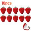 Velvet Strawberry Ring Box Cute Gift Box for Women Wedding Ring Display Multiple Rings Storage Engagement Proposal Birthday