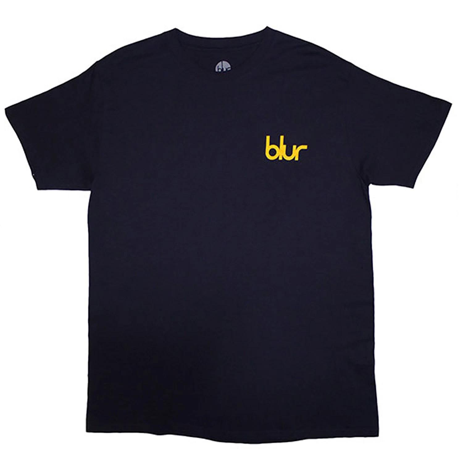 Men s Blur Parklife Back T-shirt XX-Large Navy Blue XXL