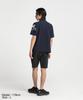 Move Sports Navy Polo Short UV Training Size M Men's DX-C2853AZ Shirt, Sleeve, Protection, Sweat-Wicking, Quick-Drying, Stretch, Sunscreen, Shirt,