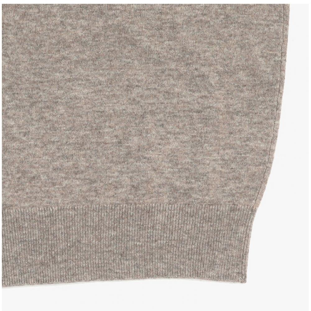 Acne Studios Face Logo Patch Unisex Knit C60101 Greige Melange  Drn 