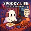 Halloween Spooky Life Coloring Book for Adults and Teen Featuring Adorable Creepy Creatures Painting Gift Art Activity Book