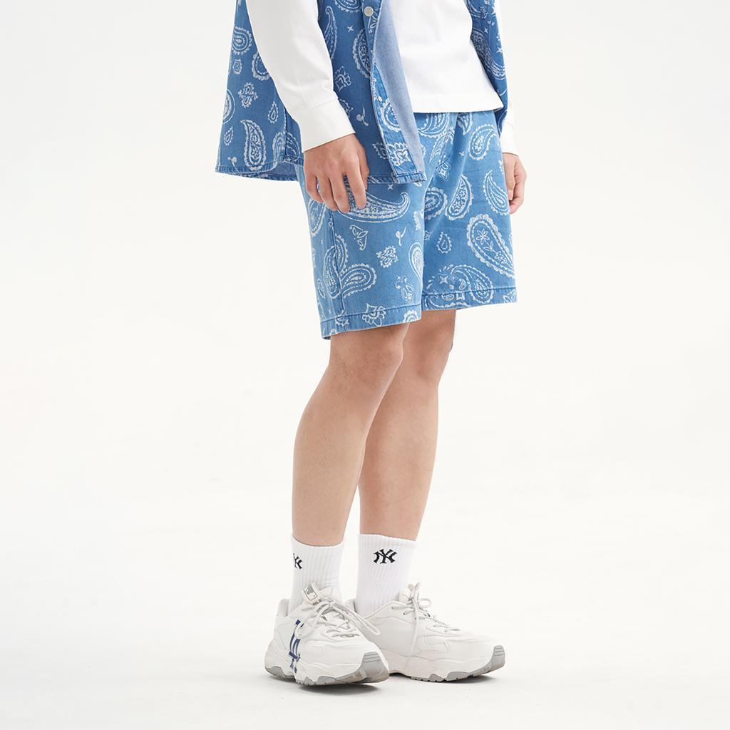 New MLB New York Yankees Casual Shorts Men's Light Blue 3LDPI0133-50SBL