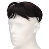 Men Hair Piece Soft Replacement Realistic Fashionable Black Toupee for Gentlemen 6.3 X 7.1in