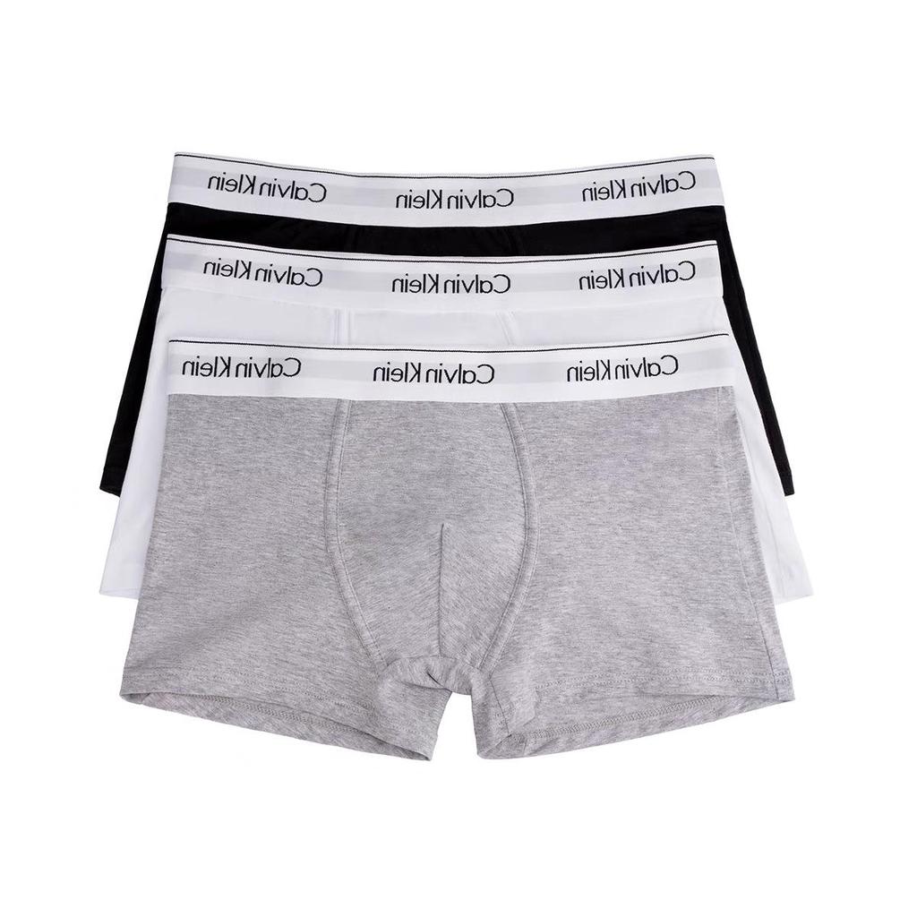 Herren Atmungsaktive Boxer-Briefs Packung, Reine Baumwolle Modal, 3-teiliges Geschenkset