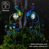 Viveta Garden Solar Lights Decorative, 2 Pack Metal Peacock Solar Lights Stake for Outdoor Garden Patio Yard Lawn Decorations