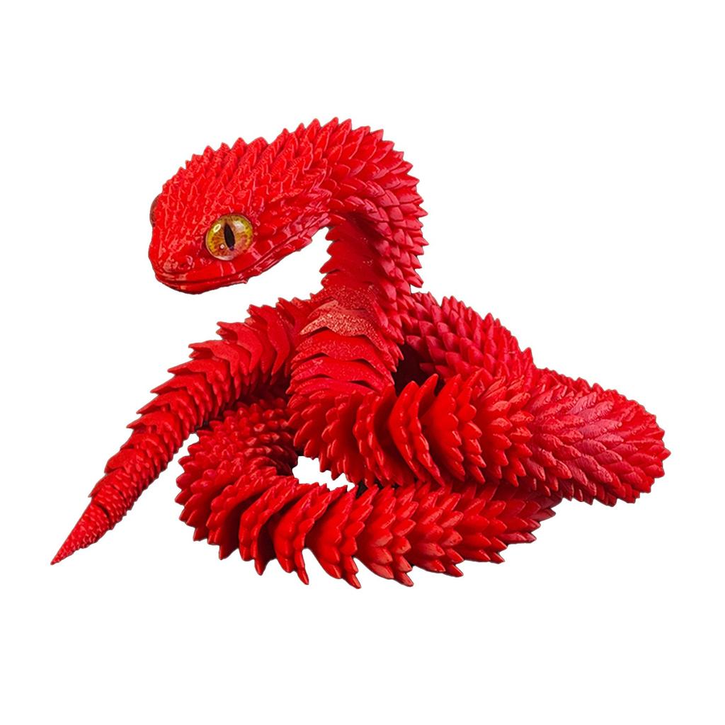 Flexible 60cm Snake Toy Model Realistic Design with Textured Body Soft Material for Educational and Recreational Use