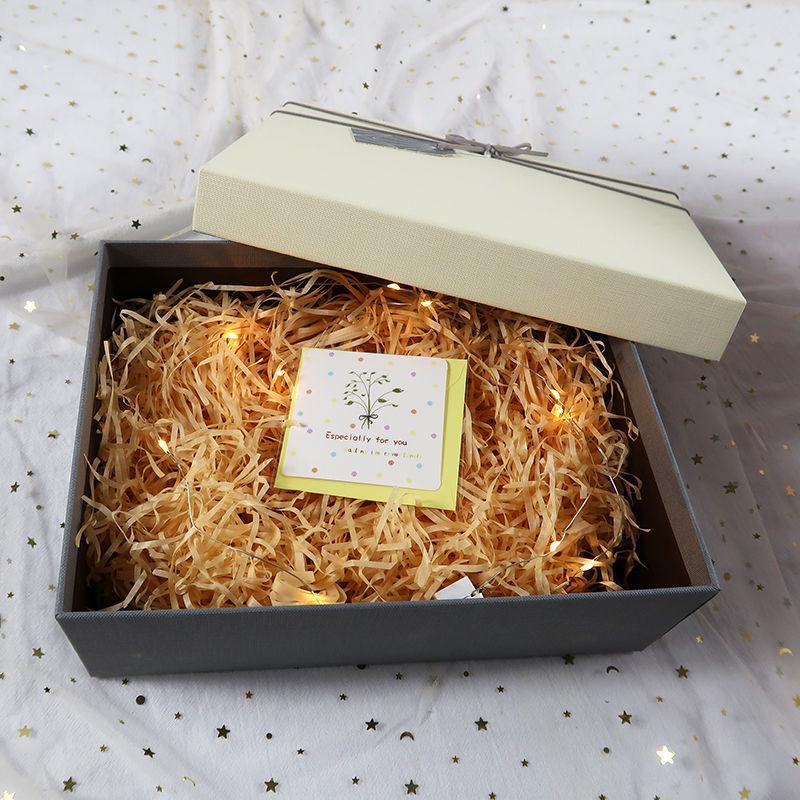 Qixi Valentine's or Birthday Gift Box for Girlfriend/Boyfriend - Simple Empty Packaging Box
