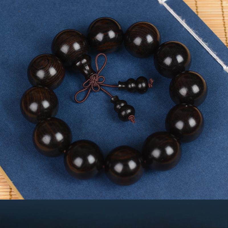 Red Light Sandalwood, Black Sandalwood, Ebony, Black Sandalwood, Buddha Beads, Wenwan Bracelet Sandalwood 108 Rosary Beads.