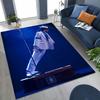 Fashion MJ Michael Jackson King of Pop Art Rug for Bedroom Living Room Sofa Home Doormat Decor, Large Kids Non-slip Floor Mat