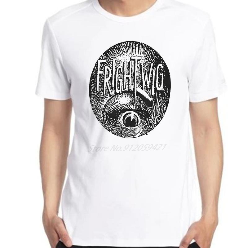 Frightwig American Feminist Punk Music Group Rock Eye Top Retro Harajuku Graphic T Shirts Summer Cotton Short Sleeve Tshirt