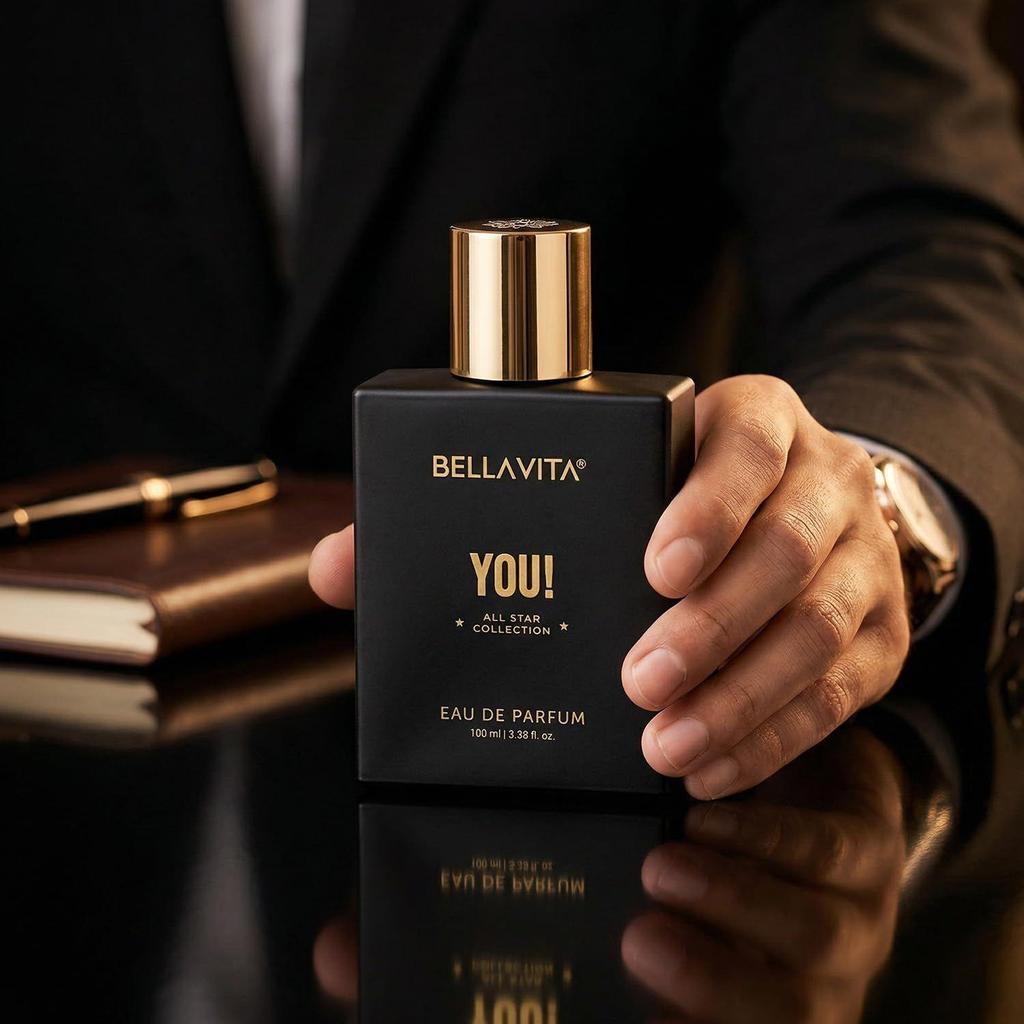 BELLAVITA You EDP | Parfüm für den Mann | Langanhaltend | 100ml | Lavendel & Bergamotte Duft | Premium Parfüm für Männer