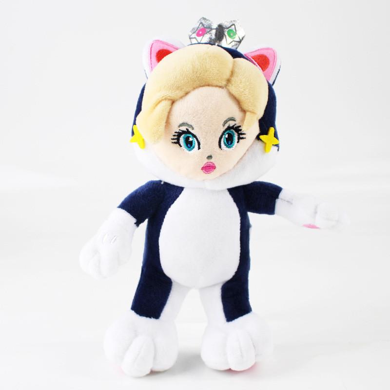 Realistische Niedliche Prinzessin Sanei Super Mario 3D World Neko Katze Mario Plüschpuppe Spielzeug Komplettes Interaktives Spielset