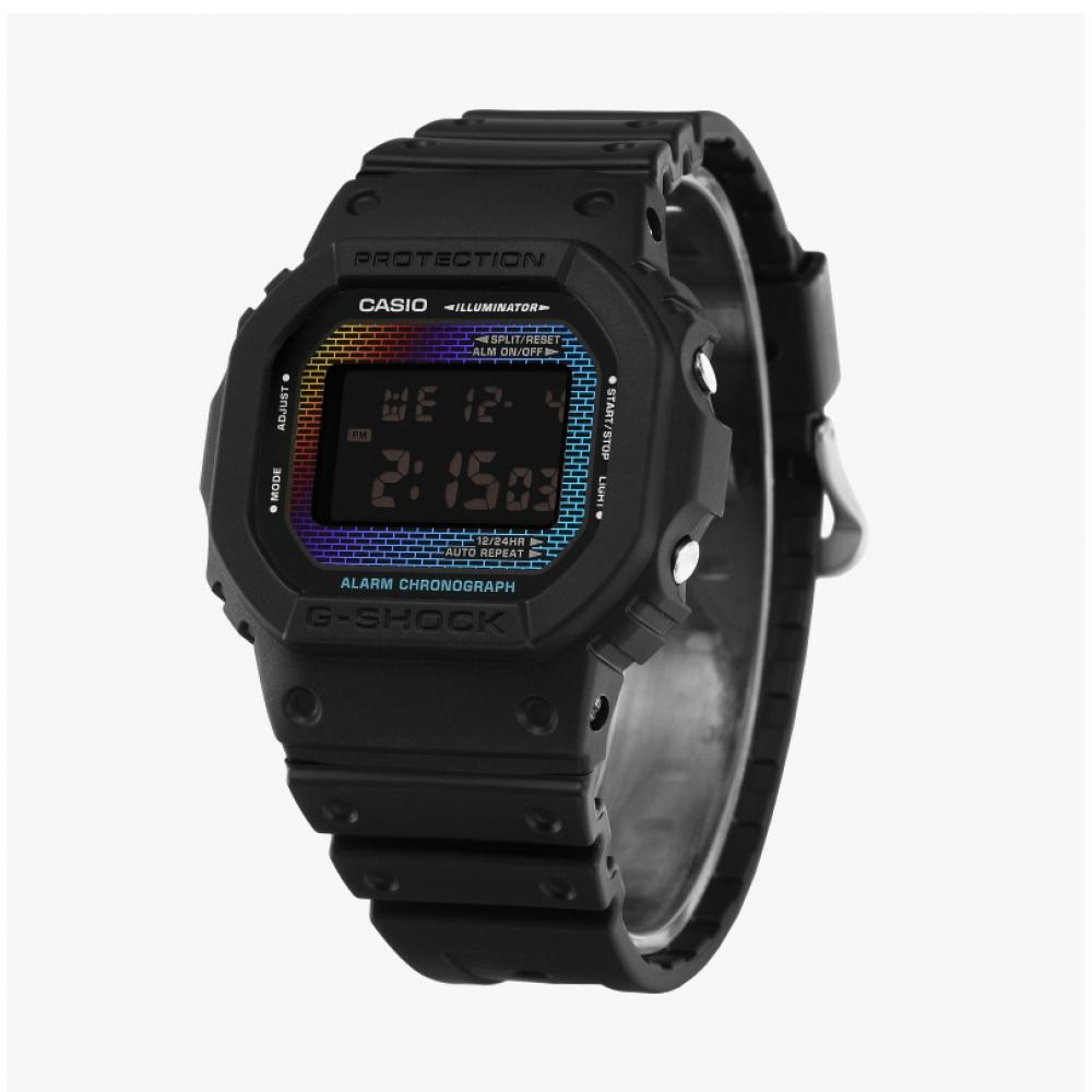 G Shock Dw 5600rw 1dr  Dw 5600rw 1  Serie 5600 diGital Cuadrado SportS Soldado Arcoíris Reloj de Pu para Hombre
