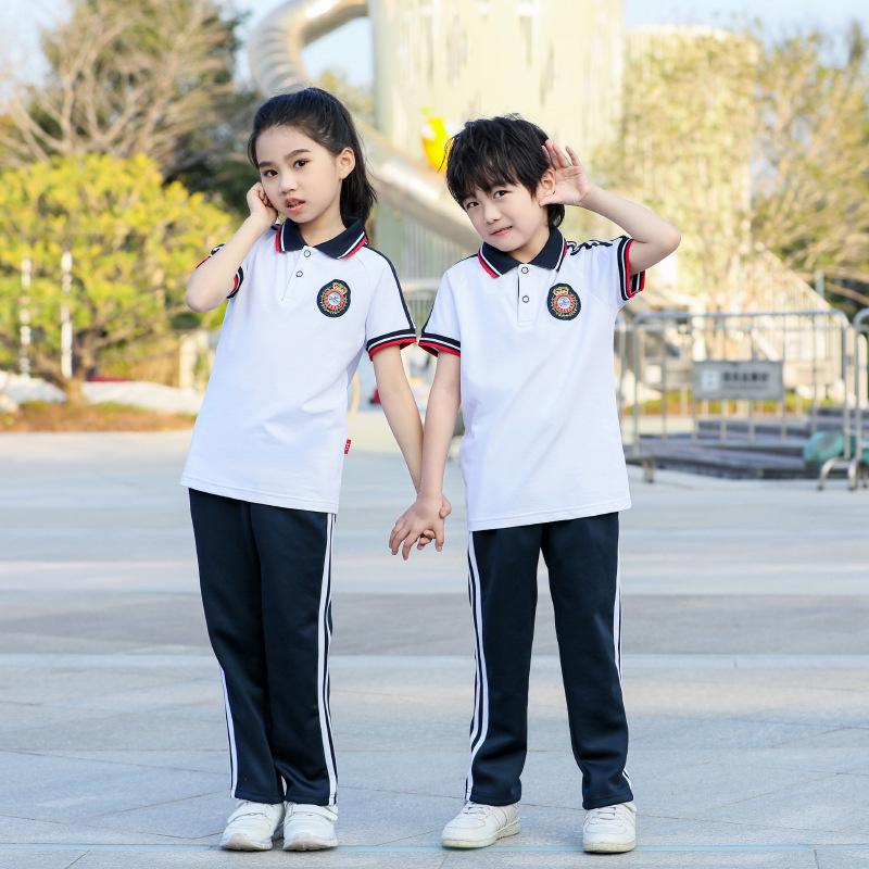 2023 Summer School Uniform Sports Set - Unisex Casual Short Sleeve Breathable Running Outfit