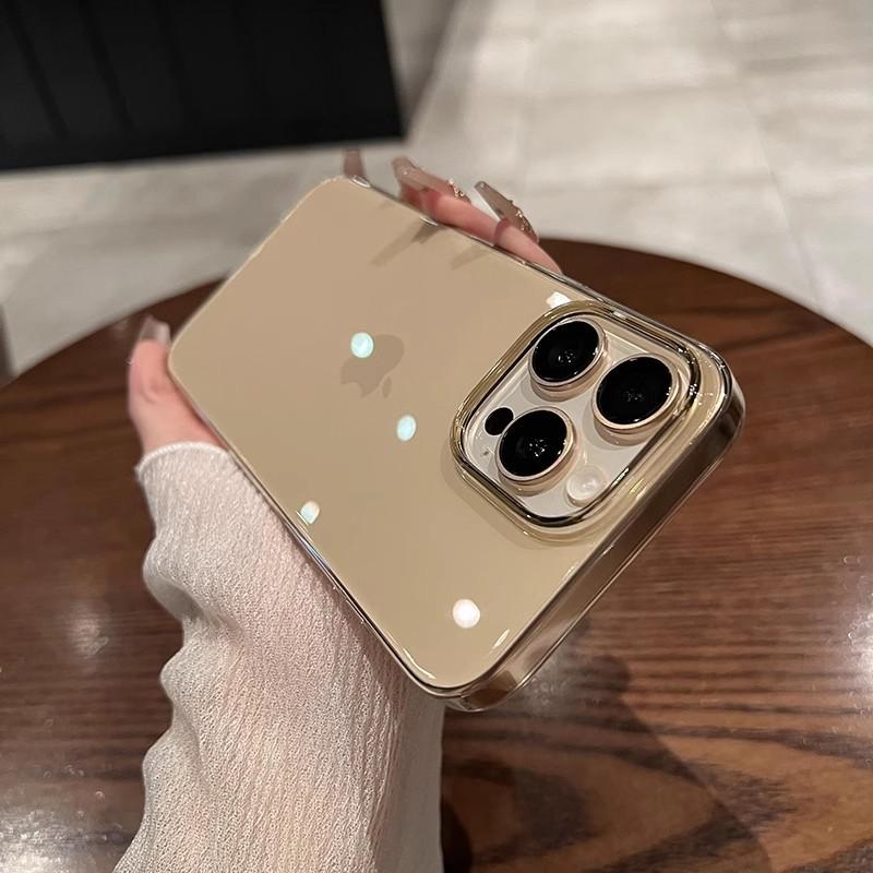 Ice Crystal Transparent  Suitable for Apple 16ProMax Simple and High End IPhone15 Phone Case New 14 Ultra Thin PC