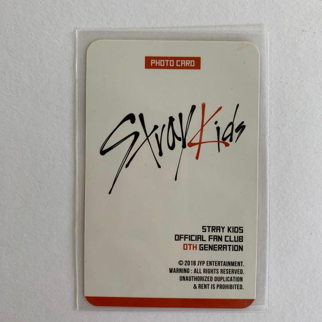 [USED] Stray Kids Korean FC 0th Generation Trading Card Hyunjin