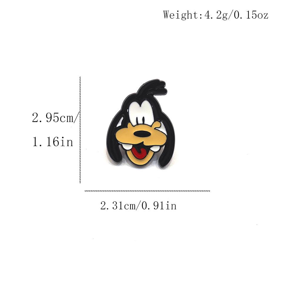 Classic Disney Enamel Brooch: Mickey, Minnie, Goofy & Donald Duck Decorative Accessories